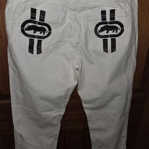 Ecko Unlimited White Pants with Black Accents